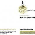 Dépliant électoral - 9 avril 2001 - Votons avec audace!
