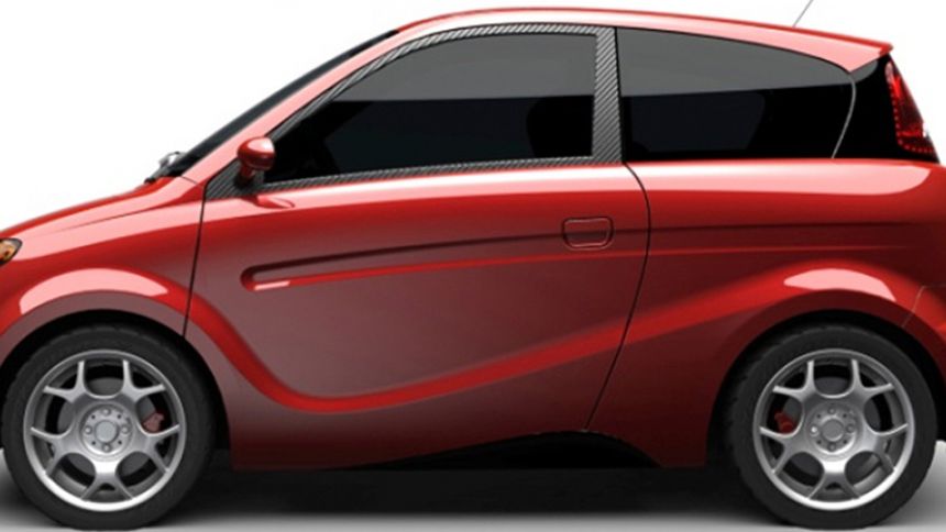 Prototype de voiture Kestrel avec carrosserie de chanvre